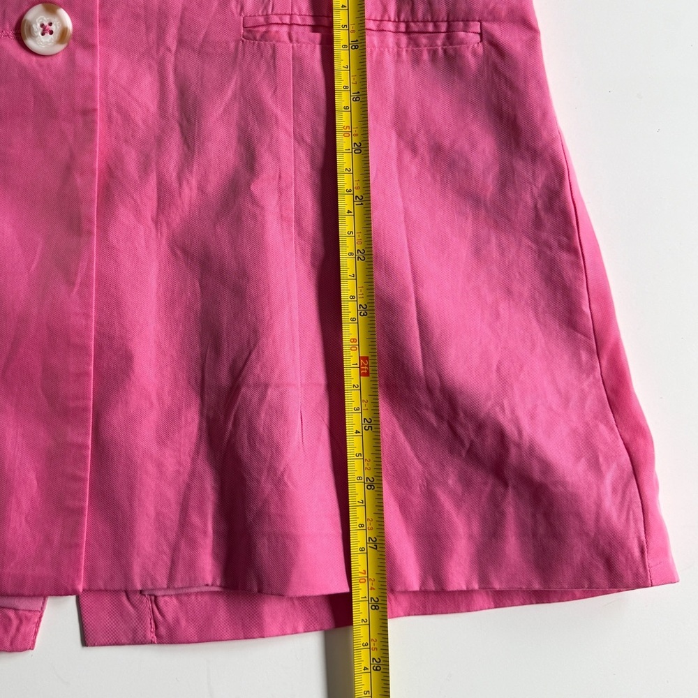 NWT Ena Pelly Lillian Curpo Pink Blazer 4 Preppy Lightweight Soft Summer Workwe - Picture 4 of 14